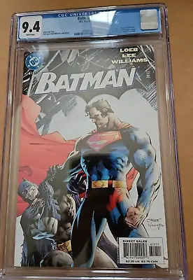 Buy Batman #612 CGC 9.4 - Superman Cover -HUSH Storyline Jim Lee Jeph Loeb DC Comics • 54.02£