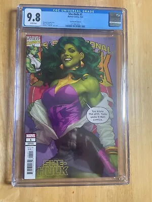 Buy She-hulk #1 - Cgc 9.8! Stanley  Artgerm  Lau Variant Cover A! • 98.59£