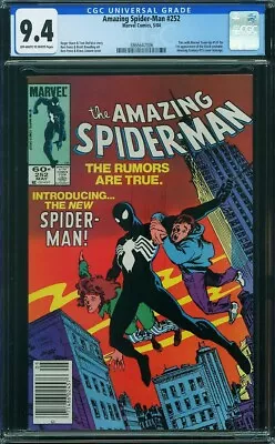 Buy Amazing Spiderman #252 CGC 9.4 (1984) 1st Black Costume NEWSSTAND • 218.44£