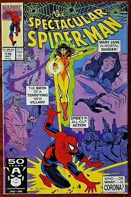 Buy The Spectacular Spider-Man #176 (1991, Marvel) 1st App Corona • 7.99£