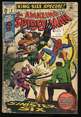 Buy Amazing Spider-Man Annual #6 GD 2.0 Sinister Six Appearance! Marvel 1969 • 26.88£