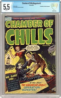 Buy Chamber Of Chills #5 CBCS 5.5 1952 23-4937718-003 • 418.24£