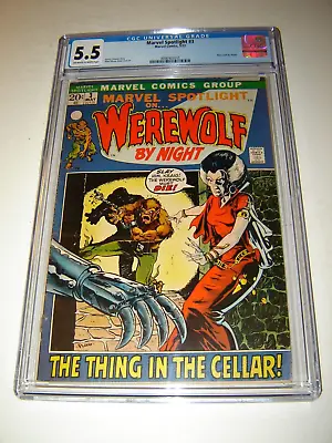 Buy Marvel Spotlight #3 CGC 5.5 White Pages - 2nd App Werewolf By Night • 126.32£