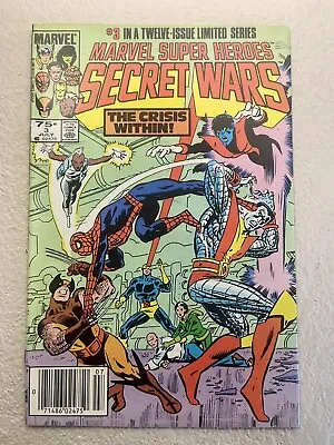 Buy Marvel Super Heroes Secret Wars #3 High Grade 8.0 Bronze Comic • 35.80£