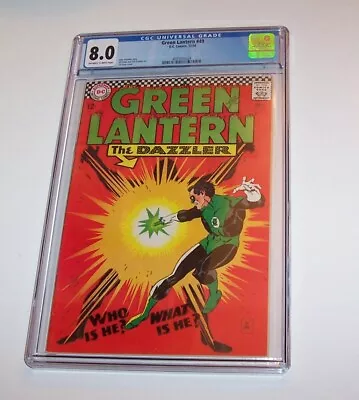 Buy Green Lantern, V2 #49 - DC 1966 Silver Age Issue Variant - CGC VF 8.0 • 118.31£