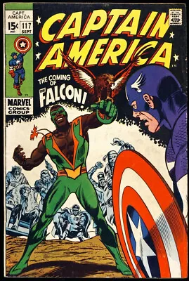Buy CAPTAIN AMERICA #117 1969 1ST APPEARANCE / ORIGIN Of The FALCON & REDWING • 201.06£