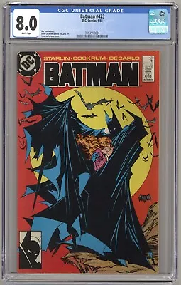 Buy Batman #423 (1988) CGC 8.0 - Jim Starlin + Todd McFarlane - 1st Printing • 160.64£