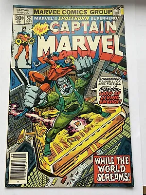 Buy CAPTAIN MARVEL #52 Marvel Comics 1977 Cents VF  • 9.95£