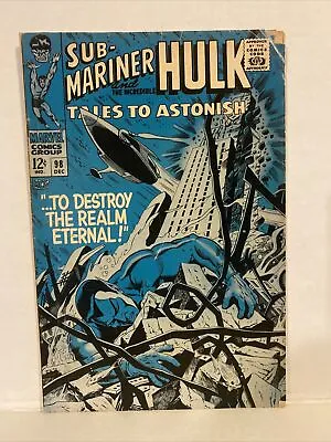 Buy Marvel Tales To Astonish Submariner And Hulk 98 Dec 1967 (001) • 7.27£