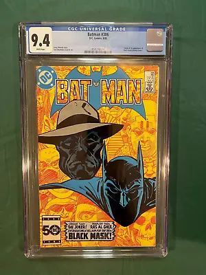 Buy BATMAN #386 CGC 9.4 WHITE PAGES!!! FIRST BLACK MASK DC Comics Key 1985 New Case! • 97.20£