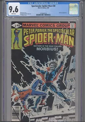 Buy Spectacular Spider-Man #38 CGC 9.6 1980 Marvel Comics Morbius App: New Frame  • 102.46£