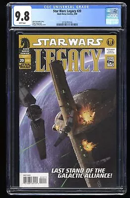 Buy Star Wars: Legacy #20 CGC NM/M 9.8 White Pages Dark Horse 2008 • 43.36£