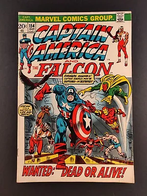 Buy CAPTAIN AMERICA #154 (Marvel 1972) 1st Jack Monroe BUCKY BARNES (Nomad) • 15.77£