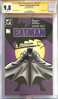 Buy Batman #405 Facsimile CGC SS 9.8 Signed By Frank Miller • 127.09£
