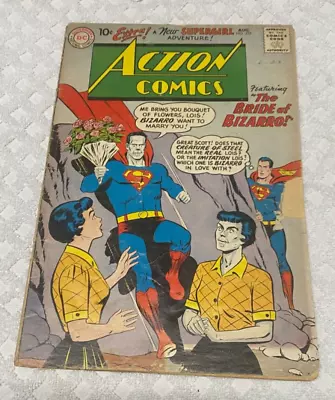 Buy ACTION COMICS #255, Aug 1959. 1st Bizarro Lois Lane, 4th Supergirl. Good Cond. • 35.94£