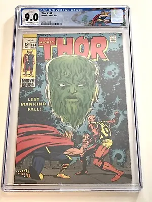Buy 1969 Thor 164 3rd Cameo Appearance Him Adam Warlock Mcu Key Cgc 9.0 Custom Label • 221.18£