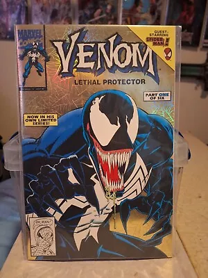 Buy Venom Lethal Protector #1 Gold Foil Marvel Comic • 2,000£