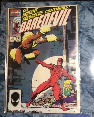 Buy Daredevil 238   Mutant Massacre Epilogue Sabretooth Cover Marvel Comics • 2.79£