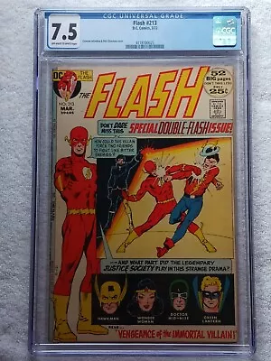 Buy Flash # 213 CGC 7.5 OW/W Pgs  1972   VF- Special Double Flash Issue • 50.33£