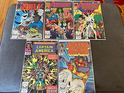 Buy Marvel Comics Lot Of 5 : Hulk • Avengers • Captain America • Iron Man • 7.99£