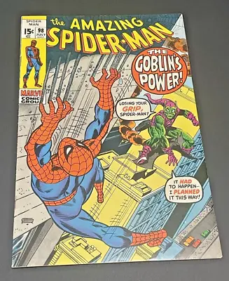 Buy Amazing Spider-Man #98 Comic Book Nice! 1971 Drug Story Green Goblin NM • 175.33£