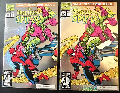 Buy Spectacular Spider-man #200 Lot Of Two Comics Foil Cover Green Goblin VF/NM • 8.79£