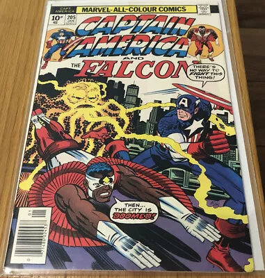 Buy Captain America And The Falcon#205 April 1977 & Bagged* • 12.25£