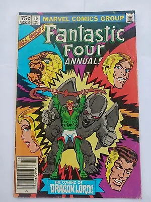 Buy Fantastic Four Annual #16 (1981) Marvel Bronze Age Newsstand Ditko Art • 8.03£