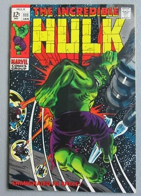 Buy Incredible Hulk #111 Vf 8.0 1st Galaxy Master Ka-zar Appearance 1968 Zabu  • 39.53£