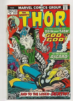 Buy The Mighty Thor #217 (1973) 1st App Krista VF- 7.5 • 7.92£