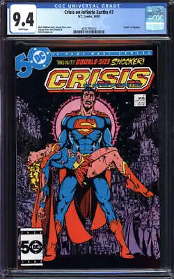 Buy Crisis On Infinite Earths #7 Cgc 9.4 White Pages // George Prez Cover Art 1985 • 55.43£