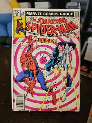 Buy Amazing Spider-Man #201 VG Classic Punisher Spidy Cover Newsstand Marvel 1980 • 15.81£