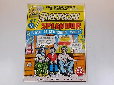 Buy American Splendor #1 VF 8.0 Underground Comic - H Pekar R Crumb 1st Print Comix • 209.02£