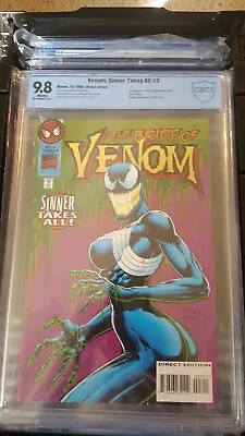 Buy Venom: Sinner Takes All 3  9.8 1st She Venom CBCS  Not CGC Marvel Comics NM • 140.07£