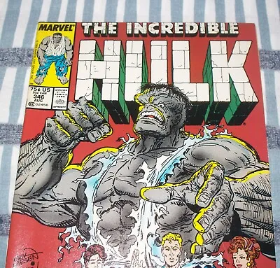 Buy The Incredible HULK #346 Todd McFarlane Art From Aug. 1988 F/VF Condition NS • 11.98£