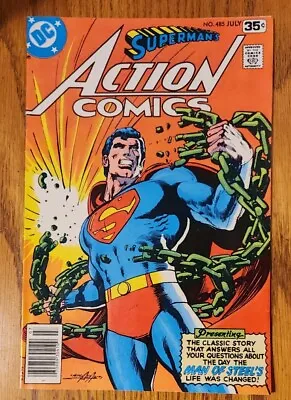 Buy Action Comics #485 Classic Neal Adams Cover (DC 1978) Reprints Superman 233  • 14.19£