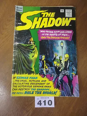 Buy Vol. 1 No. 1 THE SHADOW Comic - 1964 Radio Comics Archie Series - VG+/VGF • 19.95£
