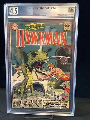Buy Brave And The Bold Presents Hawkman #34 1961 First SA App Graded 4.5 • 634.68£