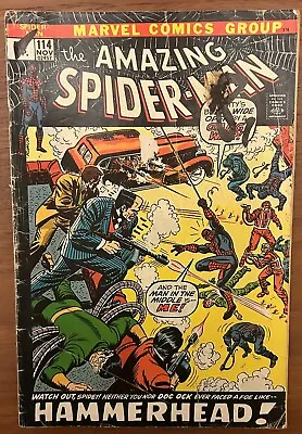 Buy Amazing Spider-Man #114 - Hammerhead Appearance! (Marvel 1972) • 14.99£