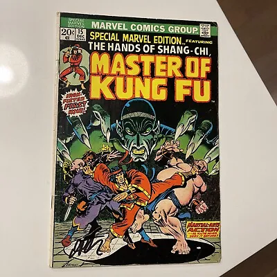 Buy Special Marvel Edition #15 SIGNED By Jim Starlin Shang-Chi Marvel Comics • 137.97£