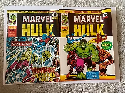 Buy The Mighty World Of Marvel #158 & #160 - Hulk VG (1975) Marvel Comics UK • 10£
