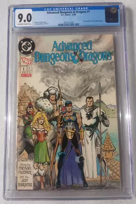 Buy Advanced Dungeons & Dragons #1  CGC 9.0 OW-W Pages 1988 DC 1st D&D TSR • 47.70£