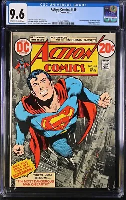 Buy Action Comics #419 | CGC 9.6 | 1st Human Target! | Neal Adams Cover | DC 1970 • 745.06£