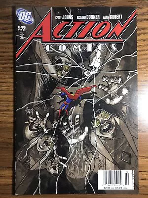 Buy Action Comics 846 Rare Newsstand Superman Adam Kubert Cover Dc 2007 • 27.71£