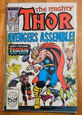 Buy The Mighty Thor #390 Captain America Mjolnir 1988 Nice Copy • 14.29£