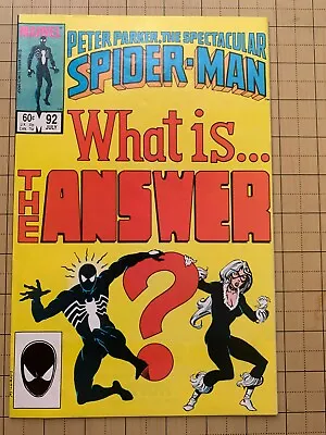 Buy Spectacular Spider-Man #92 - 1st Full App. Of The Answer (Marvel July 1984) • 3.66£