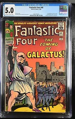 Buy Fantastic Four #48 CGC VG/FN 5.0 1st Full Galactus! Silver Surfer! Marvel 1966 • 1,181.85£
