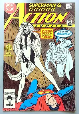 Buy Action Comics #595 ~ DC 1987 ~ 1st App SILVER BANSHEE John Byrne FN • 4.74£