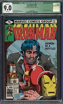 Buy Iron Man #128 (1979 Marvel) - CGC Qualified 9.0 - Classic  Demon In A Bottle  • 149.01£