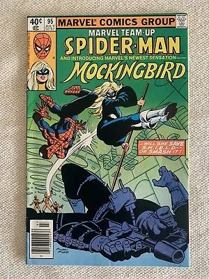 Buy Marvel Team-Up #95 Marvel 1980 Newsstand 1st Mockingbird Frank Miller VF 8.0 • 27.63£